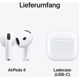 Apple Airpods 4 Bluetooth Kopfhörer weiss